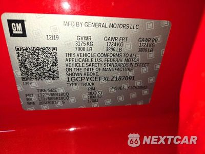 Zdjęcie 12 z 12 samochodu: 2020 CHEVROLET SILVERADO K1500 TRAIL BOSS CUSTOM VIN:1GCPYCEFXLZ187091 - miniatura
