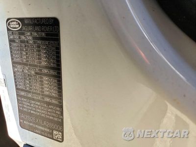 Zdjęcie 13 z 13 samochodu: 2020 LAND ROVER RANGE ROVER VELAR S VIN:SALYB2EX1LA285006 - miniatura