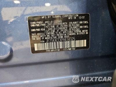 Zdjęcie 13 z 13 samochodu: 2023 SUBARU FORESTER VIN:JF2SKACCXPH434325 - miniatura