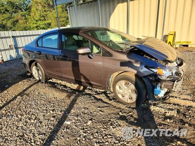 Czwarte zdjęcie samochodu z boku: 2015 HONDA CIVIC LX VIN:19XFB2F50FE254133 - miniatura