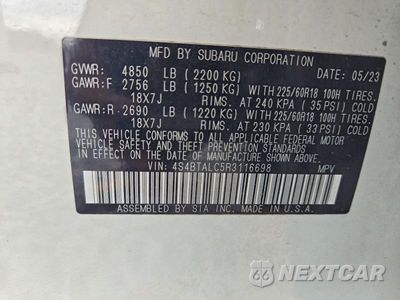 Zdjęcie 13 z 13 samochodu: 2024 SUBARU OUTBACK ONYX EDITION VIN:4S4BTALC5R3116698 - miniatura