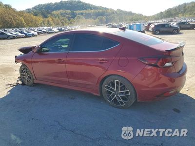 Drugie zdjęcie samochodu z przodu: 2019 HYUNDAI ELANTRA SPORT VIN:KMHD04LB8KU886842 - miniatura