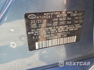 Zdjęcie 13 z 13 samochodu: 2016 HYUNDAI SONATA HYBRID LIMITED VIN:KMHE34L17GA020111 - miniatura