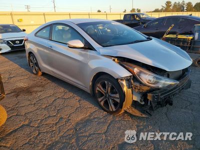 Czwarte zdjęcie samochodu z boku: 2014 HYUNDAI ELANTRA COUPE BASE VIN:KMHDH6AH5EU026946 - miniatura