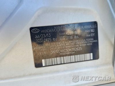 Zdjęcie 13 z 13 samochodu: 2013 HYUNDAI SONATA SE VIN:5NPEC4AC5DH782625 - miniatura