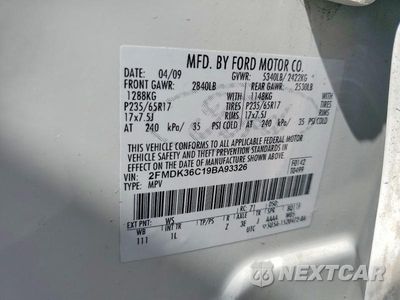 Zdjęcie 13 z 13 samochodu: 2009 FORD EDGE SE VIN:2FMDK36C19BA93326 - miniatura