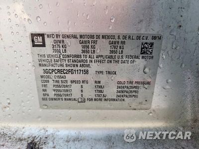 Zdjęcie 12 z 12 samochodu: 2015 CHEVROLET SILVERADO C1500 LT VIN:3GCPCREC2FG117158 - miniatura