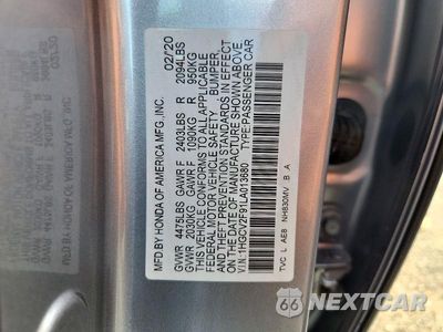 Zdjęcie 12 z 12 samochodu: 2020 HONDA ACCORD TOURING VIN:1HGCV2F91LA013680 - miniatura
