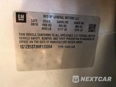 Zdjęcie 13 z 13 samochodu: 2017 CHEVROLET MALIBU LT VIN:1G1ZE5ST8HF113094 - miniatura