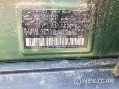 Zdjęcie 13 z 13 samochodu: 2012 SUBARU OUTBACK 2.5I VIN:4S4BRCACXC3205753 - miniatura