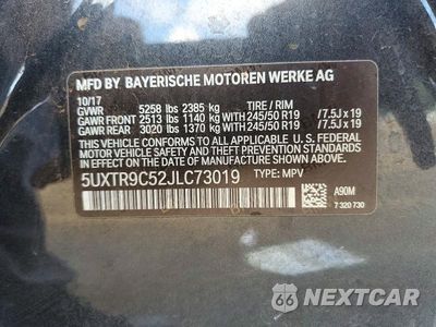 Zdjęcie 13 z 13 samochodu: 2018 BMW X3 XDRIVE30I VIN:5UXTR9C52JLC73019 - miniatura