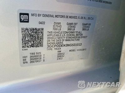 Zdjęcie 12 z 12 samochodu: 2022 CHEVROLET SILVERADO K1500 LT VIN:3GCPDDEK0NG531013 - miniatura