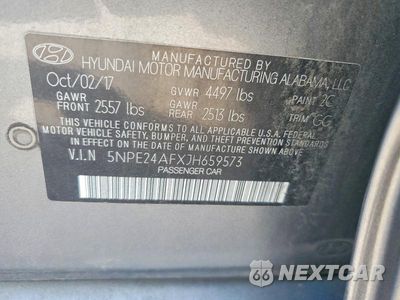 Zdjęcie 12 z 12 samochodu: 2018 HYUNDAI SONATA SE VIN:5NPE24AFXJH659573 - miniatura