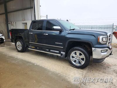 Czwarte zdjęcie samochodu z boku: 2018 GMC SIERRA K1500 SLT VIN:3GTU2NEC4JG527127 - miniatura