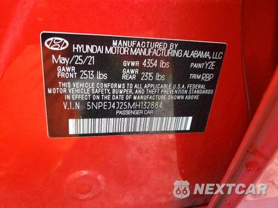 Zdjęcie 12 z 12 samochodu: 2021 HYUNDAI SONATA SEL PLUS VIN:5NPEJ4J25MH132884 - miniatura