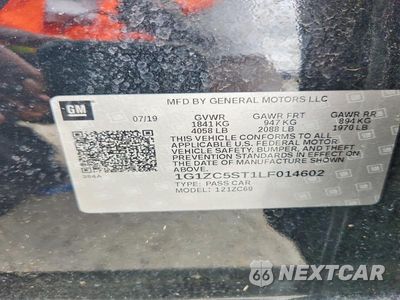 Zdjęcie 12 z 12 samochodu: 2020 CHEVROLET MALIBU LS VIN:1G1ZC5ST1LF014602 - miniatura