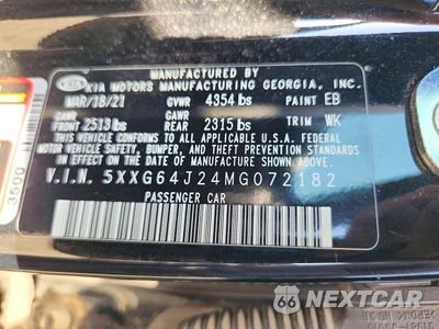 Zdjęcie 12 z 12 samochodu: 2021 KIA K5 GT LINE VIN:5XXG64J24MG072182 - miniatura