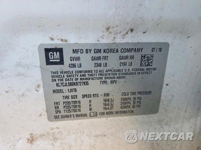 Zdjęcie 13 z 13 samochodu: 2019 CHEVROLET TRAX 1LT VIN:KL7CJLSB8KB727935 - miniatura