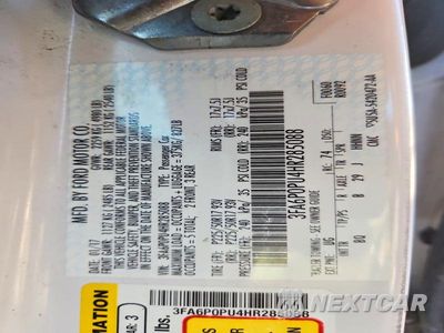 Zdjęcie 12 z 12 samochodu: 2017 FORD FUSION SE PHEV VIN:3FA6P0PU4HR285088 - miniatura
