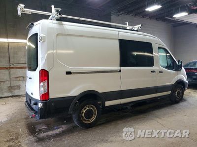 Trzecie zdjęcie samochodu z tyłu: 2019 FORD TRANSIT 250 DELIVERY VAN VIN:1FTYR2CMXKKA73628 - miniatura