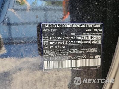 Zdjęcie 13 z 13 samochodu: 2024 MERCEDES-BENZ GLB 250 VIN:W1N4M4GB8RW372399 - miniatura