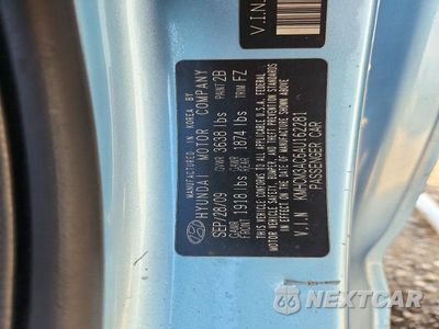 Zdjęcie 12 z 12 samochodu: 2010 HYUNDAI ACCENT GS VIN:KMHCM3AC6AU162281 - miniatura