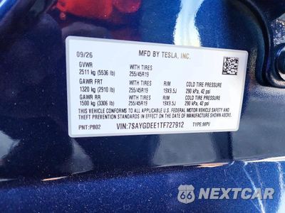 Zdjęcie 12 z 12 samochodu: 2026 TESLA MODEL Y VIN:7SAYGDEE1TF727912 - miniatura