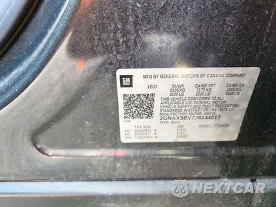 Zdjęcie 13 z 13 samochodu: 2018 CHEVROLET EQUINOX LT VIN:2GNAXSEV7J6244017 - miniatura