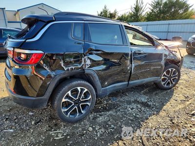 Trzecie zdjęcie samochodu z tyłu: 2022 JEEP COMPASS LIMITED VIN:3C4NJDCBXNT203740 - miniatura