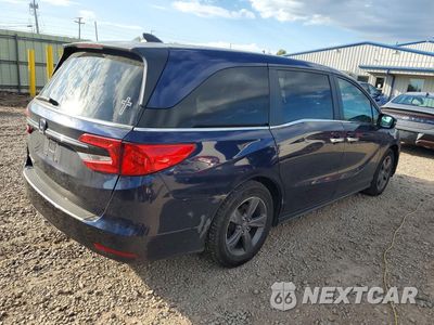 Trzecie zdjęcie samochodu z tyłu: 2022 HONDA ODYSSEY EX VIN:5FNRL6H57NB035211 - miniatura