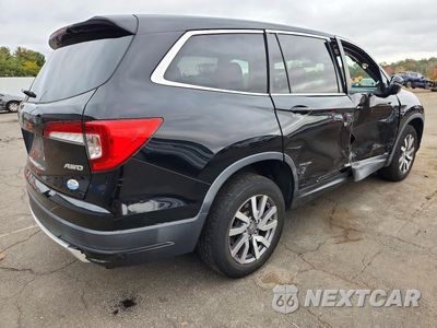 Trzecie zdjęcie samochodu z tyłu: 2019 HONDA PILOT EXL VIN:5FNYF6H50KB072793 - miniatura