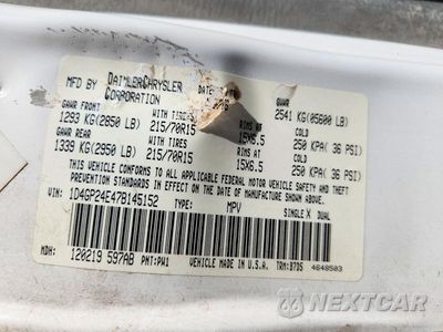 Zdjęcie 13 z 13 samochodu: 2007 DODGE GRAND CARAVAN SE VIN:1D4GP24E47B145152 - miniatura