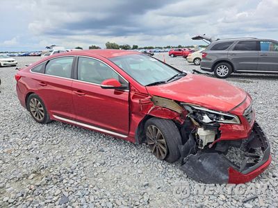 Czwarte zdjęcie samochodu z boku: 2017 HYUNDAI SONATA SPORT VIN:5NPE34AF1HH445028 - miniatura