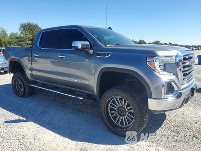 Czwarte zdjęcie samochodu z boku: 2021 GMC SIERRA K1500 SLT VIN:1GTU9DEL0MZ222587 - miniatura