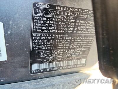 Zdjęcie 12 z 12 samochodu: 2015 LAND ROVER RANGE ROVER SPORT HSE VIN:SALWR2VF8FA522041 - miniatura