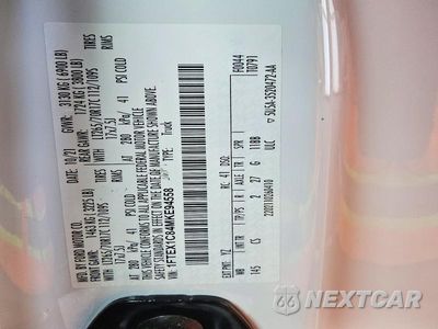 Zdjęcie 12 z 13 samochodu: 2021 FORD F150 SUPER CAB VIN:1FTEX1C84MKE94558 - miniatura
