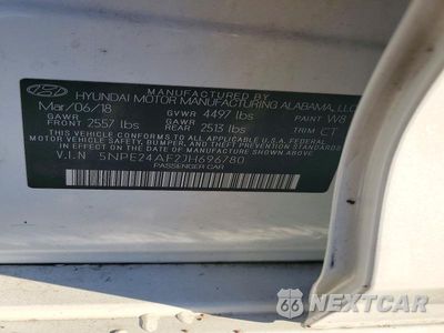 Zdjęcie 12 z 12 samochodu: 2018 HYUNDAI SONATA SE VIN:5NPE24AF2JH696780 - miniatura