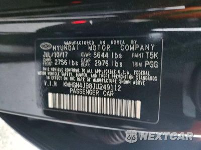 Zdjęcie 12 z 12 samochodu: 2018 GENESIS G80 SPORT VIN:KMHGN4JB8JU249112 - miniatura