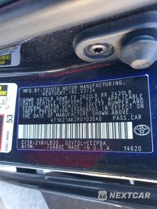 Zdjęcie 12 z 12 samochodu: 2024 TOYOTA CAMRY XSE V6 VIN:4T1KZ1AK2RU103040 - miniatura