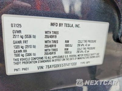 Zdjęcie 13 z 13 samochodu: 2026 TESLA MODEL Y VIN:7SAYGDEE5TF411008 - miniatura