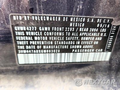 Zdjęcie 12 z 12 samochodu: 2016 VOLKSWAGEN GTI S/SE VIN:3VW447AUXGM063028 - miniatura