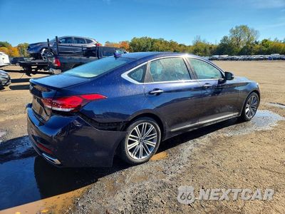 Trzecie zdjęcie samochodu z tyłu: 2020 GENESIS G80 3.8 VIN:KMTFN4JE0LU328675 - miniatura