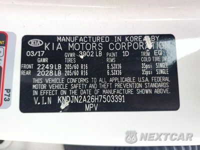 Zdjęcie 12 z 12 samochodu: 2017 KIA SOUL BASE VIN:KNDJN2A26H7503391 - miniatura