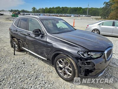 Czwarte zdjęcie samochodu z boku: 2022 BMW X3 SDRIVE30I VIN:5UX43DP01N9M86924 - miniatura