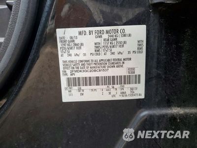 Zdjęcie 14 z 14 samochodu: 2013 FORD EDGE SE VIN:2FMDK3GC2DBC81537 - miniatura
