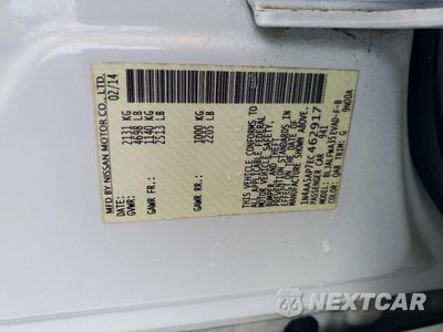 Zdjęcie 13 z 13 samochodu: 2014 NISSAN MAXIMA 3.5 S VIN:1N4AA5AP7EC462917 - miniatura