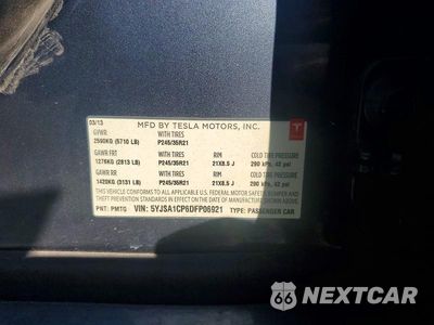 Zdjęcie 12 z 12 samochodu: 2013 TESLA MODEL S VIN:5YJSA1CP6DFP06921 - miniatura