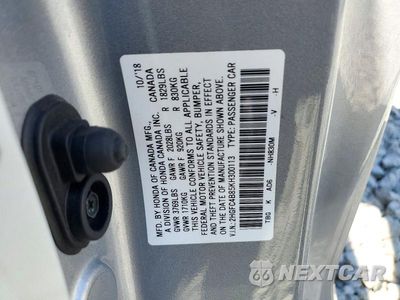 Zdjęcie 12 z 12 samochodu: 2019 HONDA CIVIC SPORT VIN:2HGFC4B85KH300113 - miniatura