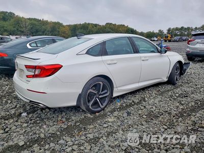 Trzecie zdjęcie samochodu z tyłu: 2021 HONDA ACCORD SPORT VIN:1HGCV1F38MA095933 - miniatura