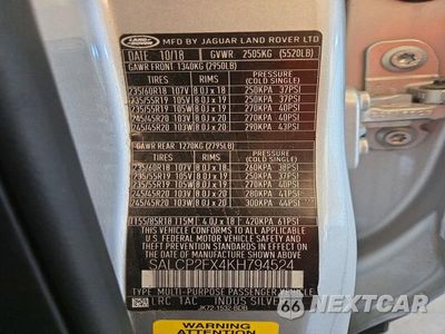 Zdjęcie 13 z 13 samochodu: 2019 LAND ROVER DISCOVERY SPORT SE VIN:SALCP2FX4KH794524 - miniatura